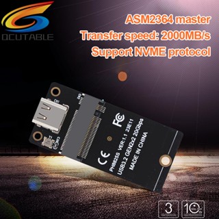 [Qcutable.th] บอร์ดอะแดปเตอร์แปลง M.2 เป็น Type C 2000MB/s NVME สําหรับ SSD 2230 42 60 80