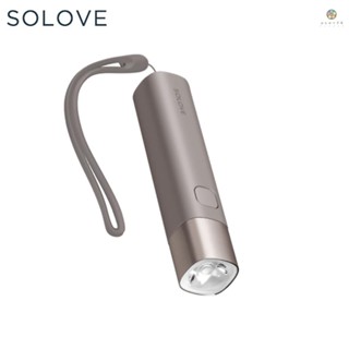 Pcex) ใหม่ SOLOVE X3 ไฟฉายไฟฟ้า 3000mAh พาวเวอร์แบงค์ ชาร์จ USB ความสว่าง EDC ไฟฉาย แบบพกพา ขนาดเล็ก LED สําหรับจักรยาน