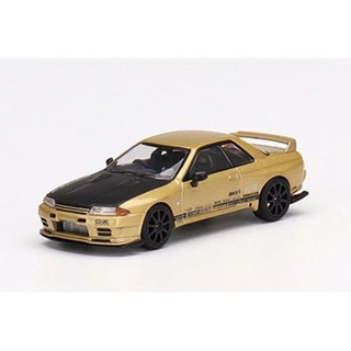 โมเดลรถยนต์ 1: 64 MINIGT 431 Top Secret Nissan GTR R32 Days Limited สีทอง