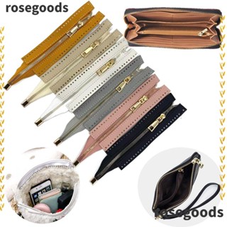 Rosegoods1 ซิปโลหะ หนัง PU สําหรับเสื้อผ้า รองเท้า