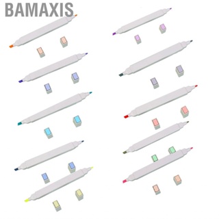 Bamaxis Cartoon Highlighter Dual Heads Eco Friendly Odorless Portable Note Taking Bright Vivid Color Widely Used Pen