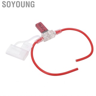 Soyoung Inline Fuse Holder  12AWG Overheating Protection Overcurrent Auto 32V Maximum for RVs