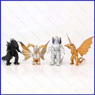 Yt1 โมเดลฟิกเกอร์ Godzilla King Ghidorah Mecha Godzilla Mecha King Gidorah ของเล่นสําหรับเด็ก ตกแต่งบ้าน 4 ชิ้น