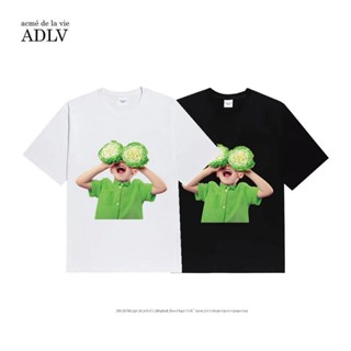 เสื้อยืดลําลอง ผ้าฝ้ายแท้ แขนสั้น คอกลม พิมพ์ลายโลโก้ ADV คุณภาพสูง สําหรับผู้ชาย และผู้หญิง