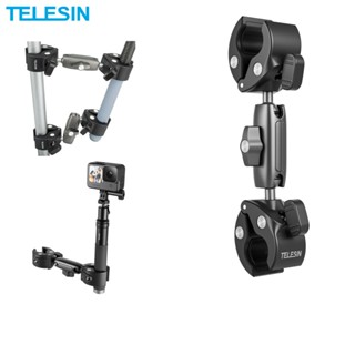 TELESIN Motorcycle Bike Monopod Bicycle Handlebar Panoramic Mount Invisible Selfie Stick Bracket for GoPro Hero DJI Insta360