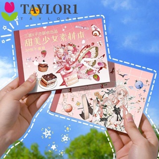 Taylor1 สติกเกอร์ ลายการ์ตูนพืชสีเขียว สําหรับตกแต่งสมุดอัลบั้มรูปภาพ โรงเรียน สํานักงาน