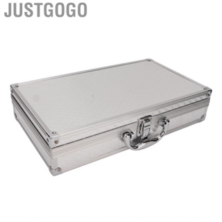 Justgogo Multifunction Storage Box Large  Buckle Closure Aluminum Tools Organize