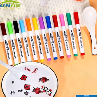 Uniis ปากกามาร์กเกอร์ เซรามิค 4 8 12 สี ของเล่นเสริมการเรียนรู้เด็ก