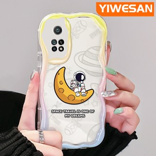 เคสโทรศัพท์มือถือแบบนิ่ม ใส กันกระแทก ลายการ์ตูนดวงจันทร์อวกาศ สําหรับ Xiaomi 10T Pro Poco F3 Poco F4 Redmi K50 K40 Pro K40s