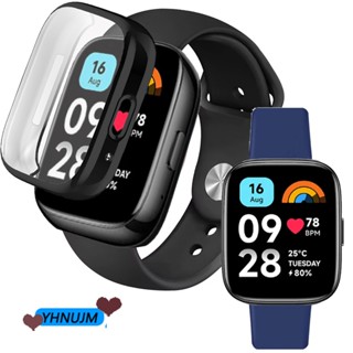 สายนาฬิกาสมาร์ทวอทช์ ซิลิโคน สําหรับ Redmi Watch 3 Active Smart Watch ป้องกันหน้าจอ เคส กรอบกันชน นาฬิกา อุปกรณ์เสริม