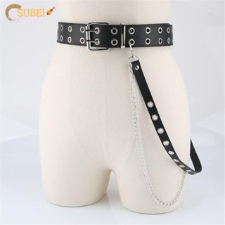 Sukaa 2 ชิ้น เข็มขัด สองแถว Diablo ฮาราจูกุ สายคล้อง