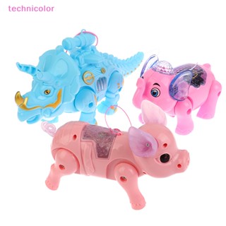 [technicolor] ของเล่นอิเล็กทรอนิกส์ รูปหมูเดินเล่นน่ารัก สีชมพู พร้อมไฟ ของขวัญวันเกิด สําหรับเด็ก พร้อมส่ง