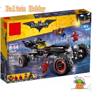 Baltan Toy BH1 บล็อกตัวต่อ รูปซูเปอร์ฮีโร่ แบทแมน ภาพยนตร์ The Batmobile 70905 07045 10634 ES1