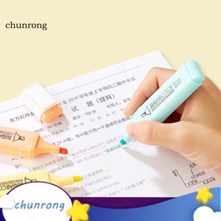 Chunrong ไฮไลท์ สีแคนดี้ แห้งเร็ว 6 ชิ้น ต่อชุด สําหรับนักเรียน และสํานักงาน