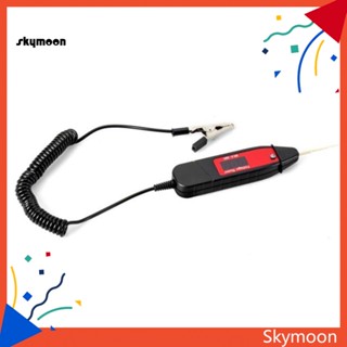 Skym* ปากกาทดสอบแรงดันไฟฟ้าดิจิทัล LCD พร้อมไฟ LED สําหรับรถยนต์