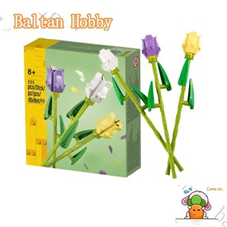 Baltan toy BH1 บล็อคตัวต่อ รูปดอกทิวลิป 40461 11649 10802 10804 ET8F