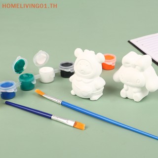 Onehome LPS Cat ของเล่นสัตว์เลี้ยง สุนัข แมว ขนสั้น เพ้นท์มือ ลายดัชชุนน่ารัก สีขาว