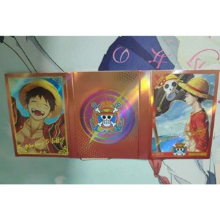 การ์ดอะนิเมะ One Piece Luffy Half Fold Card