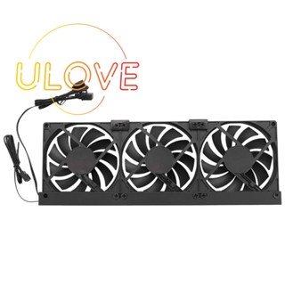 พัดลมระบายความร้อน GPU ARGB ซิงค์ไฟ 5V RGB เสียงเงียบ 3X90 มม.