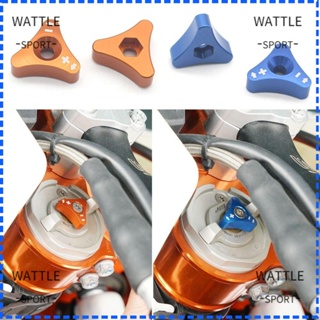 Wattle โช๊คอัพหน้ารถจักรยานยนต์ CNC อลูมิเนียม ติดตั้งง่าย 48 มม. สําหรับ KTM690 WP 1 คู่