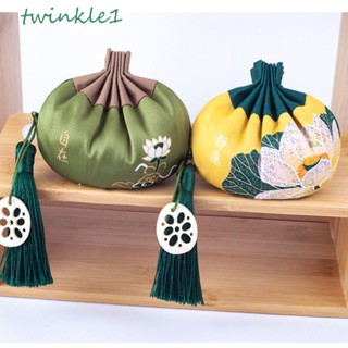 Twinkle1 จี้ห้อยกระเป๋า รูปดอกบัว อเนกประสงค์ สไตล์จีนโบราณ สําหรับแขวนกระเป๋า ผมเด็ก