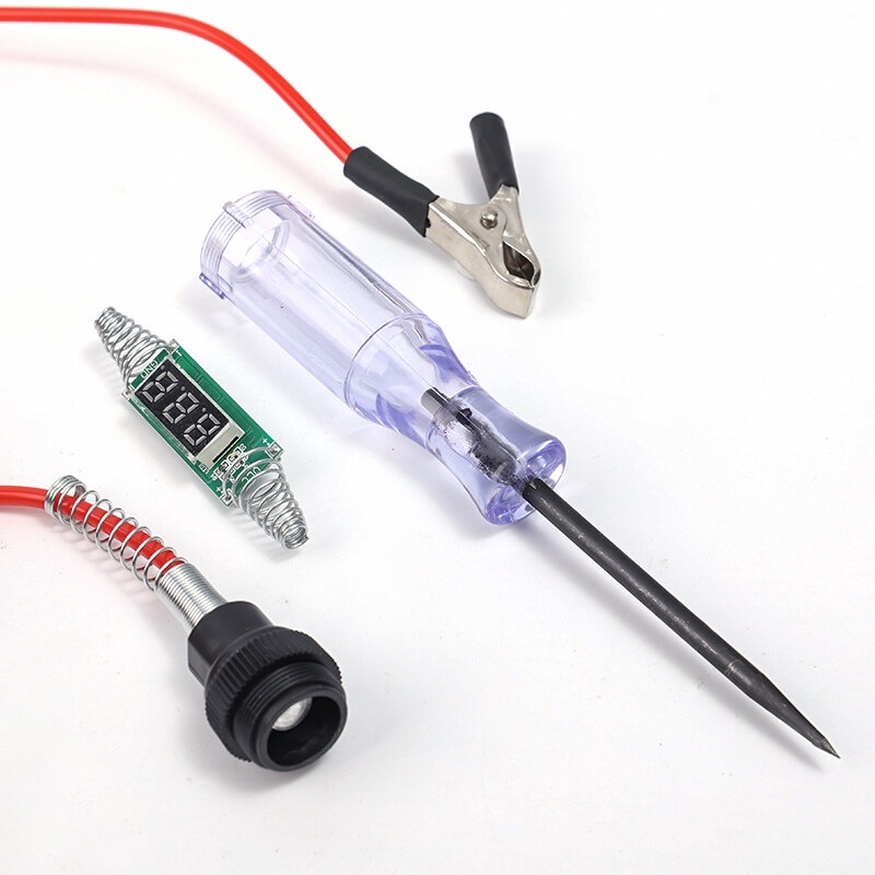 12V 24V DC เครื่องทดสอบวงจรแรงดันไฟฟ้า รถบรรทุก จอแสดงผลดิจิตอล โพรบยาว ปากกาหลอดไฟ เครื่องมือวิเคราะห์รถยนต์ คุณภาพสูง ราคา ถูกที่สุด ดีลบีเคเค แกลเลอรีภาพที่ 5