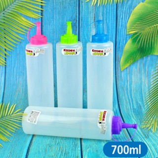 กระบอกน้ำ mhfsuper ขวดบีบ ขวดบีบซอส  ขวดบีบพลาสติก  ขนาด700ml.รุ่น Plastic-squeeze-sauce-bottle-700-ml-07a-Tissue