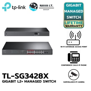 COINSคืน15%⚡FB9JMZV6⚡ TP-LINK TL-SL1218MP 16-PORT 10/100MBPS +2-PORT GIGABIT UNMANAGED POE SWITCH ประกันตลอดการใช้งาน