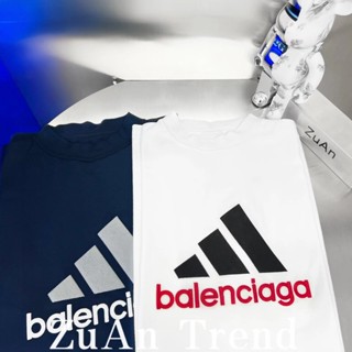 CIเสื้อยืดแขนสั้น พิมพ์ลายโลโก้ Balen 23SS