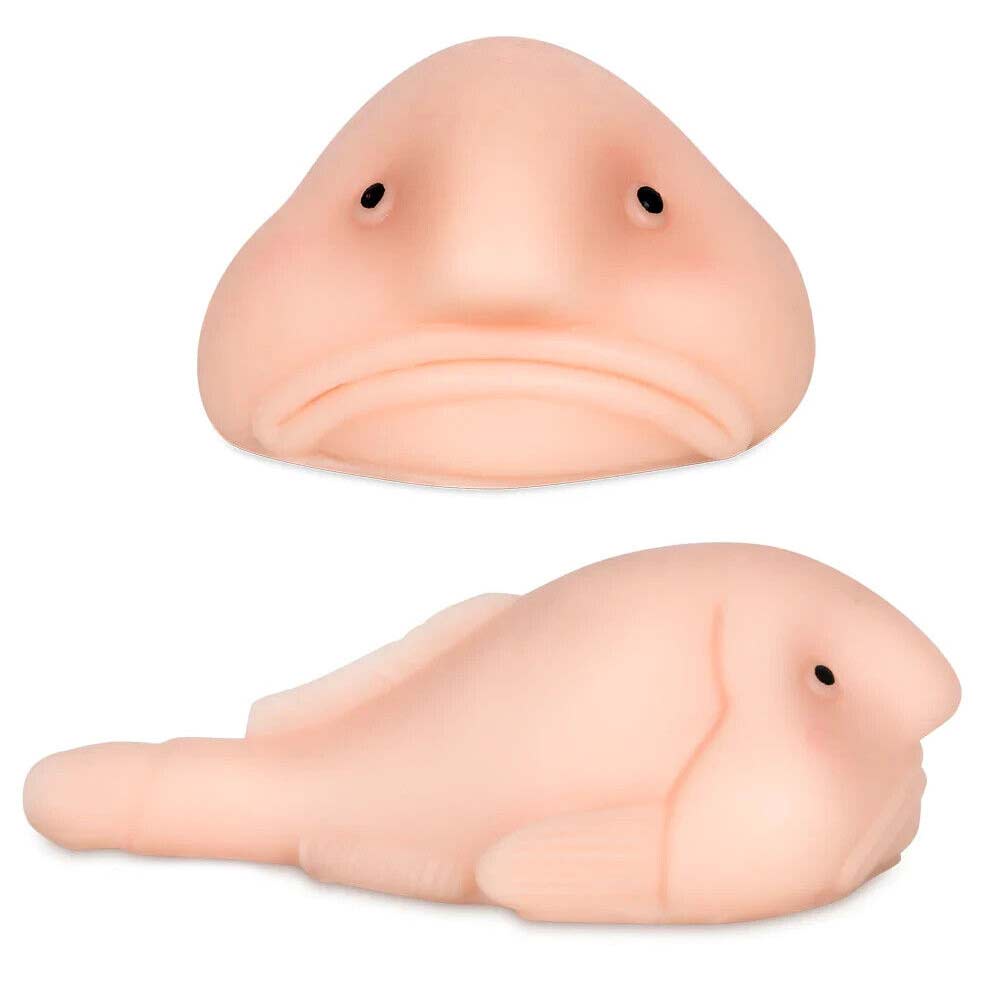 Sunny Novelty Blobfish toy figurine Joke Archie Mcphee 5" long Great Gift