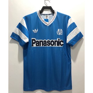 เสื้อกีฬาแขนสั้น ลายทีม Marseille Away 90 สไตล์เรโทร