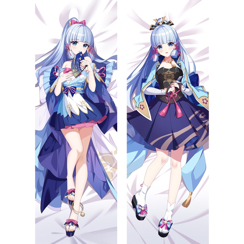 เกมอะนิเมะ Genshin Impact Kamisato Ayaka Dakimakura หมอนคอสเพลย ์ กอด Body