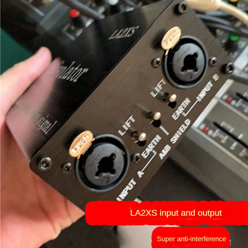 La2xs ตัวกรองแยกเสียงรบกวน ลดเสียงรบกวน ช่องคู่ 6.5 XLR