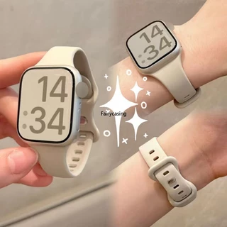 สายนาฬิกาข้อมือ ซิลิโคนนิ่ม ลายดาว สําหรับ AW watch ultra 11 10 9 8 7 6 SE 5 4 3 2 i-watch 42/46/49/41 มม. 45 44 42 38 มม. 40 มม.
