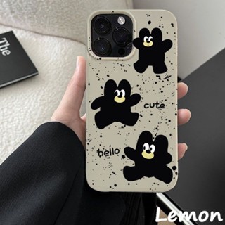 Lemon - เคสโทรศัพท์มือถือ ลายการ์ตูนหมีน่ารัก สีกากี แบบสร้างสรรค์ สไตล์เกาหลี สําหรับ 14pro 14promax 13 13pro 13promax 11 12 12pro 12promax XR XSMAX 7P 8P