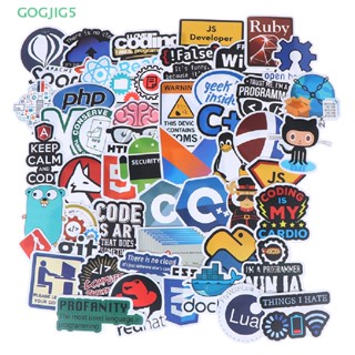 [GOGJIG5] สติกเกอร์ Java โปรแกรมเมอร์ สําหรับติดตกแต่งกระเป๋าเดินทาง แล็ปท็อป กีตาร์ รถยนต์ DIY 50 ชิ้น UOO