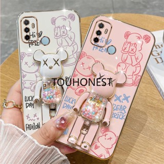 เคส Oppo A53 เคส Oppo A15 เคส Oppo A15S Case Oppo A35 Case Oppo A74 Case Oppo A95 Case Oppo Reno 5F Case Oppo F11 Pro Case Oppo A39 Case Oppo A33 A32 Shockproof Cartoon Anime Graffiti Kaws Bear Stand Cute Phone Cover Casing Case TB โทรศัพท์มือถือ