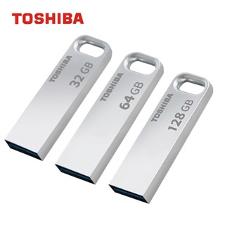 Toshiba แฟลชไดรฟ์ USB โลหะ ความเร็วสูง 128GB 64GB 32GB 16GB 8GB แบบพกพา