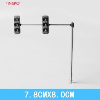 Inspg&gt; ไฟจราจร LED สเกล 1/100 อุปกรณ์เสริม สําหรับโมเดลอาคารทราย โต๊ะ