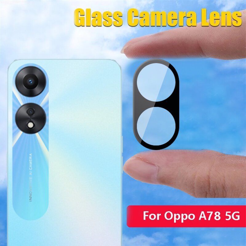 ฟิล์มกระจกเลนส์กล้อง OPPO A78 5G Oppo OppoA78 A78 5G ฟิล์มกระจก 3มิติ ฟิล์มกันกระแทก ฟิล์มกันรอยกล้อ