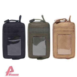 กระเป๋าสตางค์ EDC Molle กันน้ํา แบบพกพา มีซิป เหมาะกับการเดินทางกลางแจ้ง 2023 [Woodrow.th]