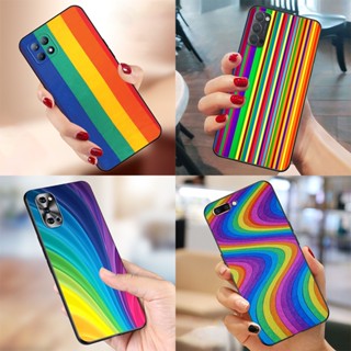 เคสโทรศัพท์มือถือแบบนิ่ม TPU ลายสายรุ้ง BS45 สําหรับ Oppo A78 A56s A58X A55 4G A16K A16e A1 A1x Reno8 T 5G Find X6 Pro