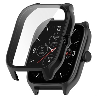 สําหรับ Amazfit GTS 4 PC + เคสนาฬิกา กระจกนิรภัยในตัว