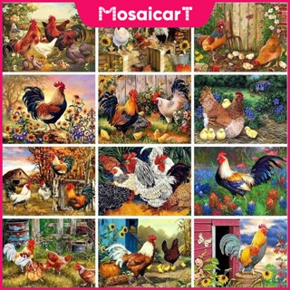 Ma ภาพวาดปักเพชร แฮนด์เมด รูปสัตว์ 5D ขนาด 50X40 ซม. สําหรับตกแต่งบ้าน DIY