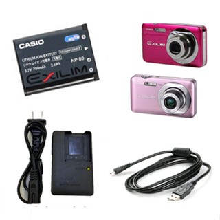 สายชาร์จแบตเตอรี่กล้อง สําหรับ Casio EX-Z27 Z28 Z33 Z35 Z37 Je10 NP-80