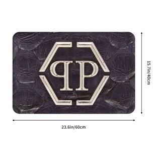 ใหม่ พร้อมส่ง พรมเช็ดเท้า ผ้าสักหลาด กันลื่น ดูดซับน้ําได้ดี ลาย Philipp Plein (6) 16x24 นิ้ว สําหรับห้องน้ํา ห้องนั่งเล่น โซฟา ห้องนอน