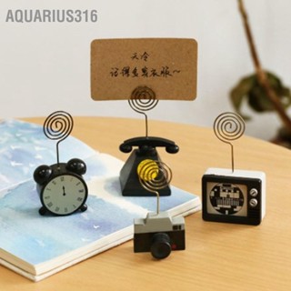 Aquarius316 ที่หนีบกระดาษโน๊ต รูปภาพ แบบไม้ สไตล์เรโทร สําหรับบ้าน และสํานักงาน