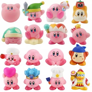 โมเดลตุ๊กตาฟิกเกอร์ อนิเมะ Star Kirby Kirby Waddle Dee Doo ขนาดเล็ก ของเล่นสําหรับเด็ก 8 ชิ้น ต่อชุด