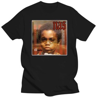 GOOD YFเสื้อยืด ผ้าฝ้าย พิมพ์ลาย Nas Illmatic Rap Ill Merch Def Jam Nasir Jones สไตล์วินเทจ แฟชั่นสําหรับผู้ชาย