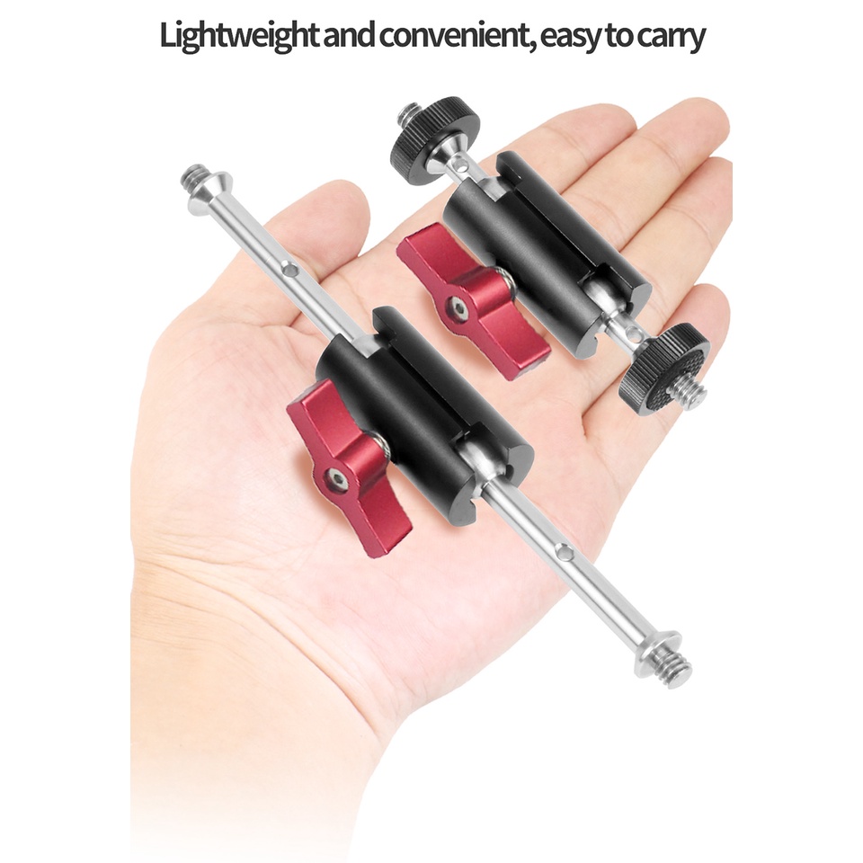 Feichao อะแดปเตอร์ต่อขยายขาตั้งกล้อง 360 องศา สกรู 1/4 นิ้ว สําหรับมอนิเตอร์ กรงไฟ รูปภาพ